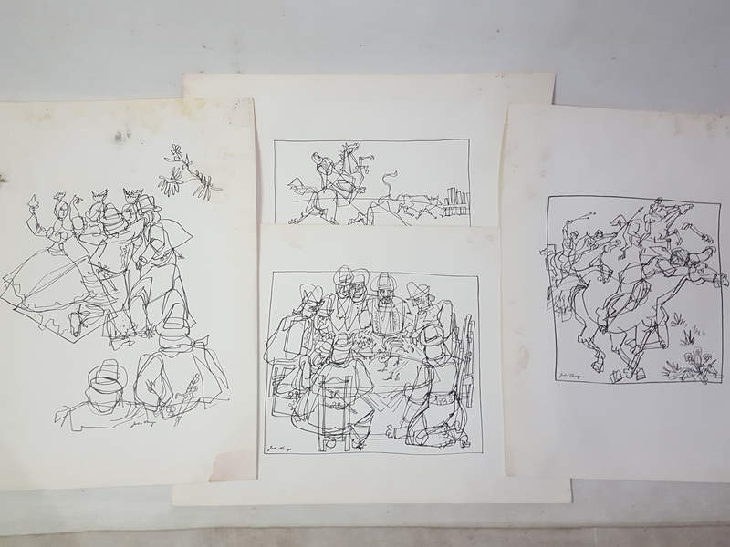 4 Laminas Reproducciones Julio Vanzo